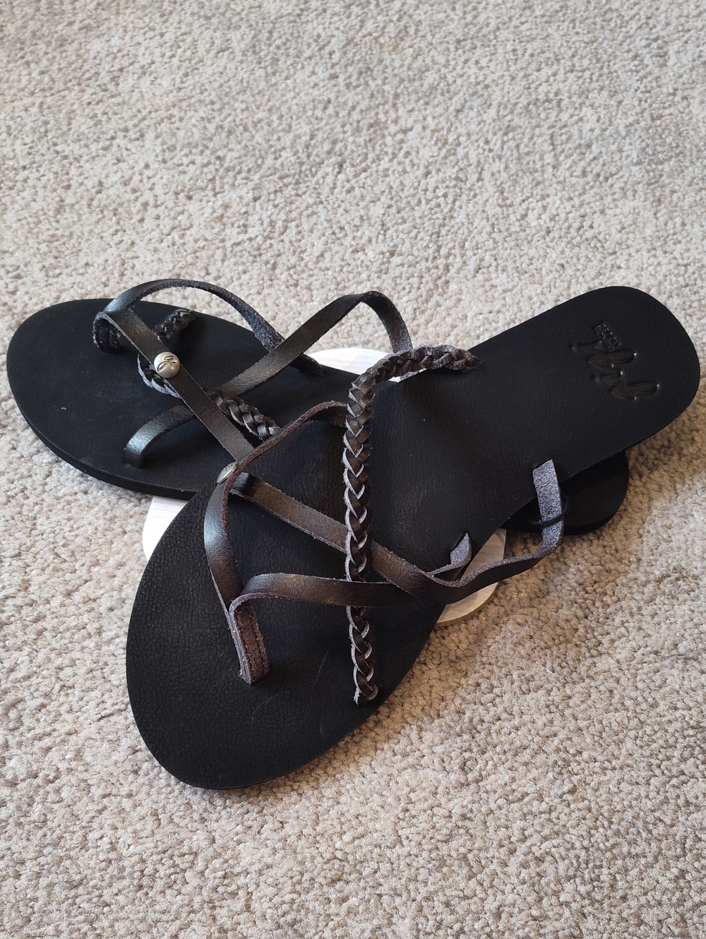 Zumiez Black Braided Strap Women's Sandals